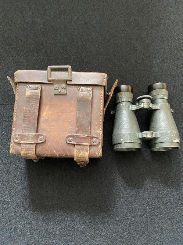WW1 1918 DATED GERMAN EMIL BUSCH A-G RATHENOW FERNGLAS 08 BINOCULARS
