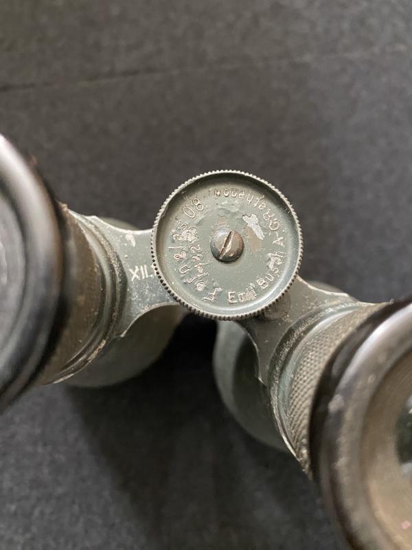 WW1 1918 DATED GERMAN EMIL BUSCH A-G RATHENOW FERNGLAS 08 BINOCULARS