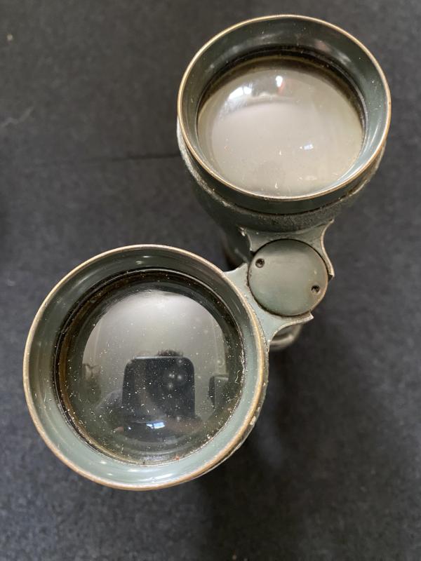 WW1 1918 DATED GERMAN EMIL BUSCH A-G RATHENOW FERNGLAS 08 BINOCULARS
