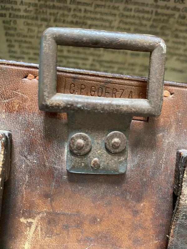 WW1 1918 DATED GERMAN EMIL BUSCH A-G RATHENOW FERNGLAS 08 BINOCULARS