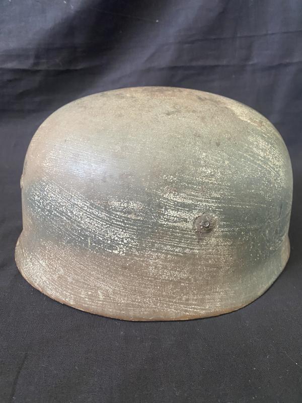 WW2 GERMAN M38 FALLSCHIRMJAGER PARATROOPER CAMO HELMET