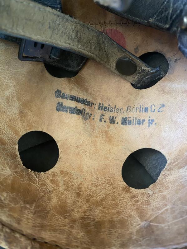 WW2 GERMAN M38 FALLSCHIRMJAGER PARATROOPER CAMO HELMET