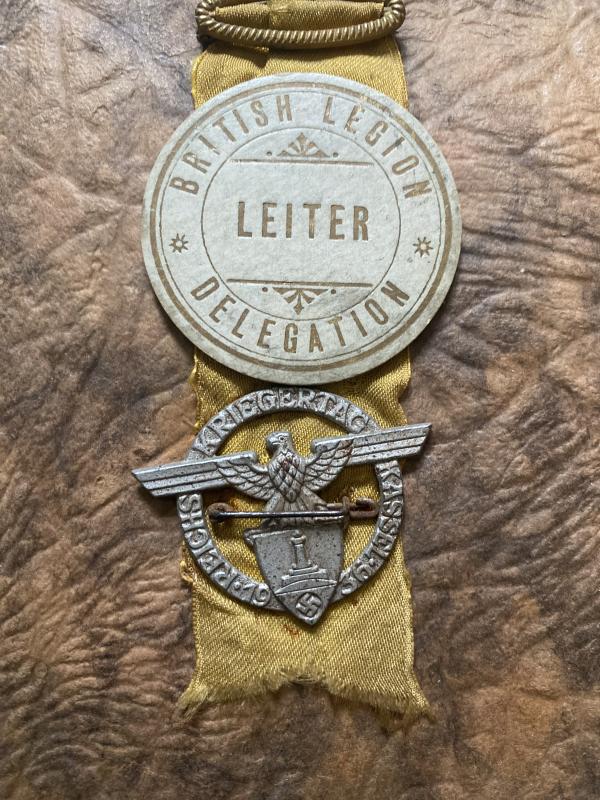RARE WW2 BRITISH LEGION LEITER DELEGATION PHOTO ALBUM