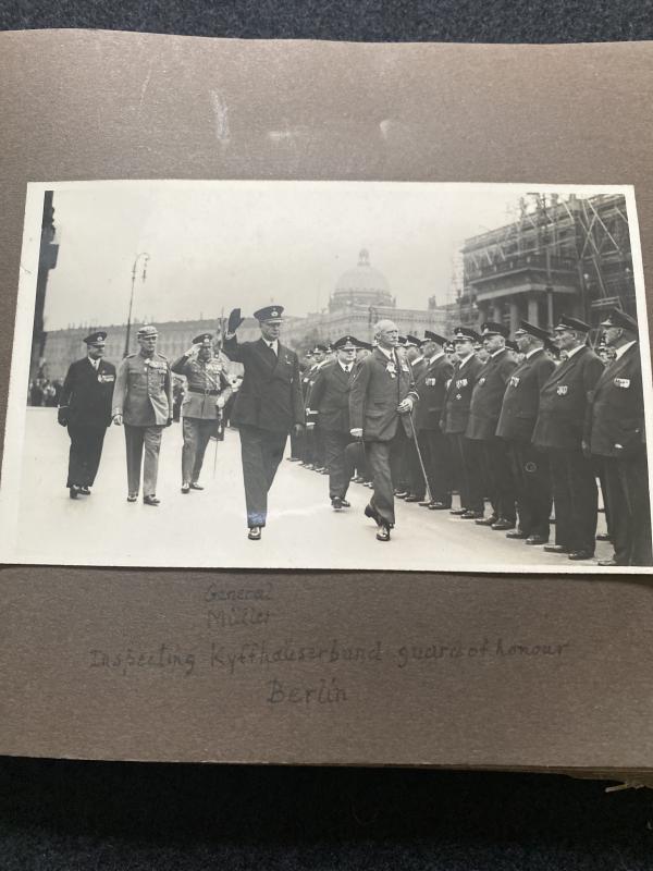 RARE WW2 BRITISH LEGION LEITER DELEGATION PHOTO ALBUM