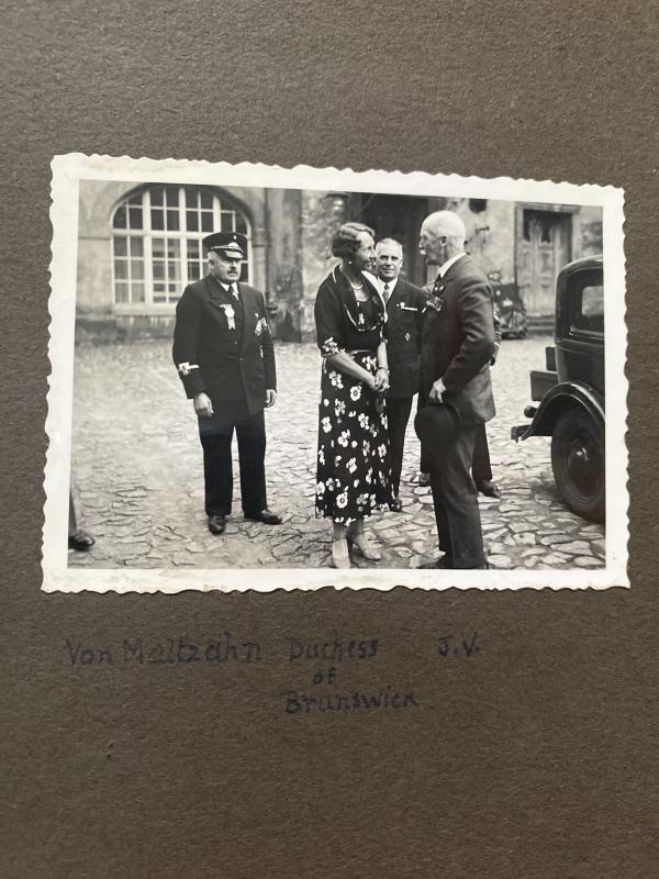 RARE WW2 BRITISH LEGION LEITER DELEGATION PHOTO ALBUM