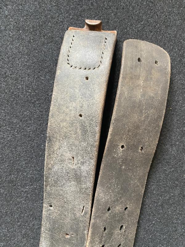 WW2 LATE WAR GERMAN LEATHER BELT