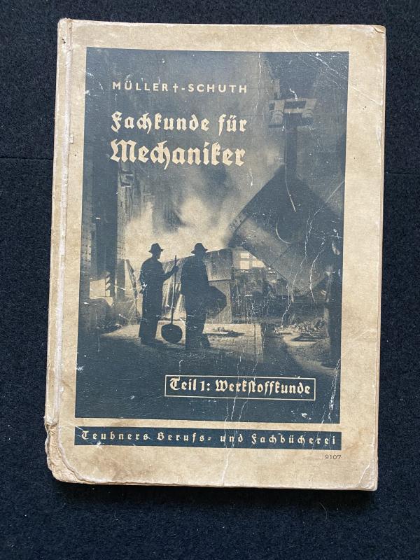 1941 DATED WW2 GERMAN TECHNICAL KNOWLEDGE FOR MECHANICS
