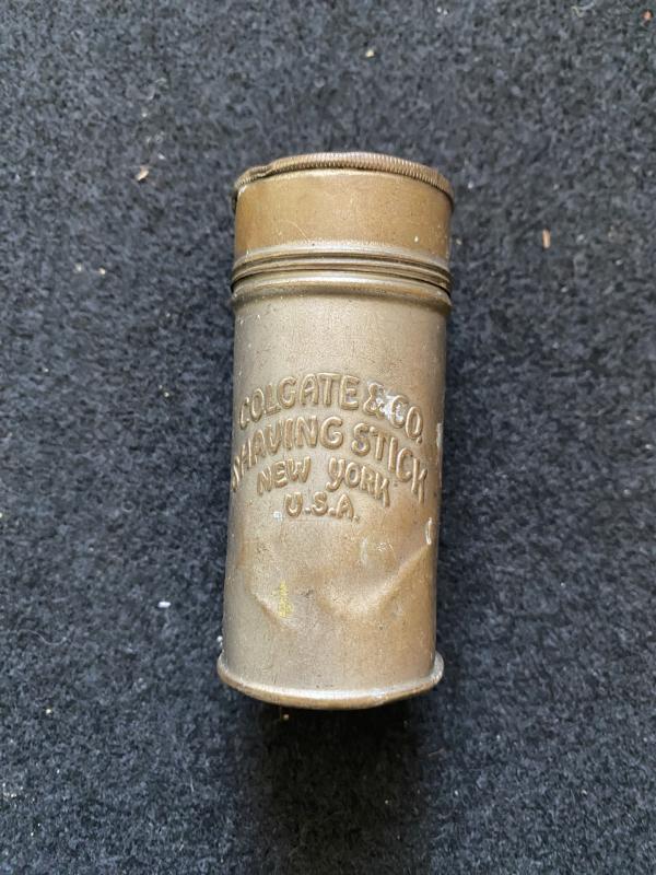 WW2 U.S COLGATE & CO SHAVING STICK TIN