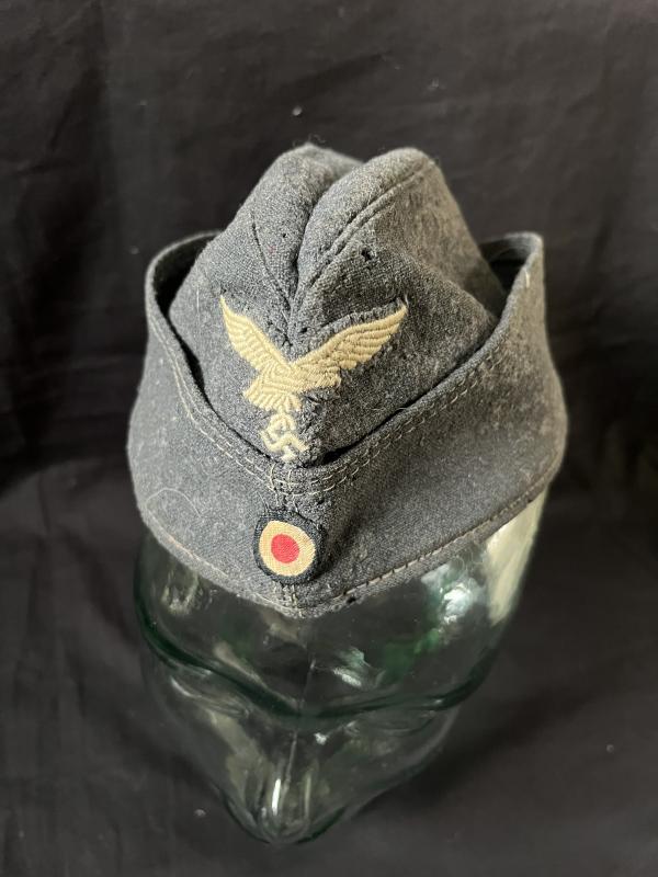 SALTY WW2 GERMAN LUFTWAFFE SIDE CAP