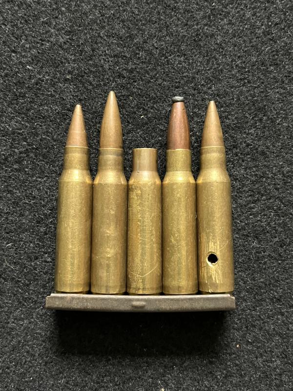 5 X .308 WIN INERT ROUNDS ON CLIP