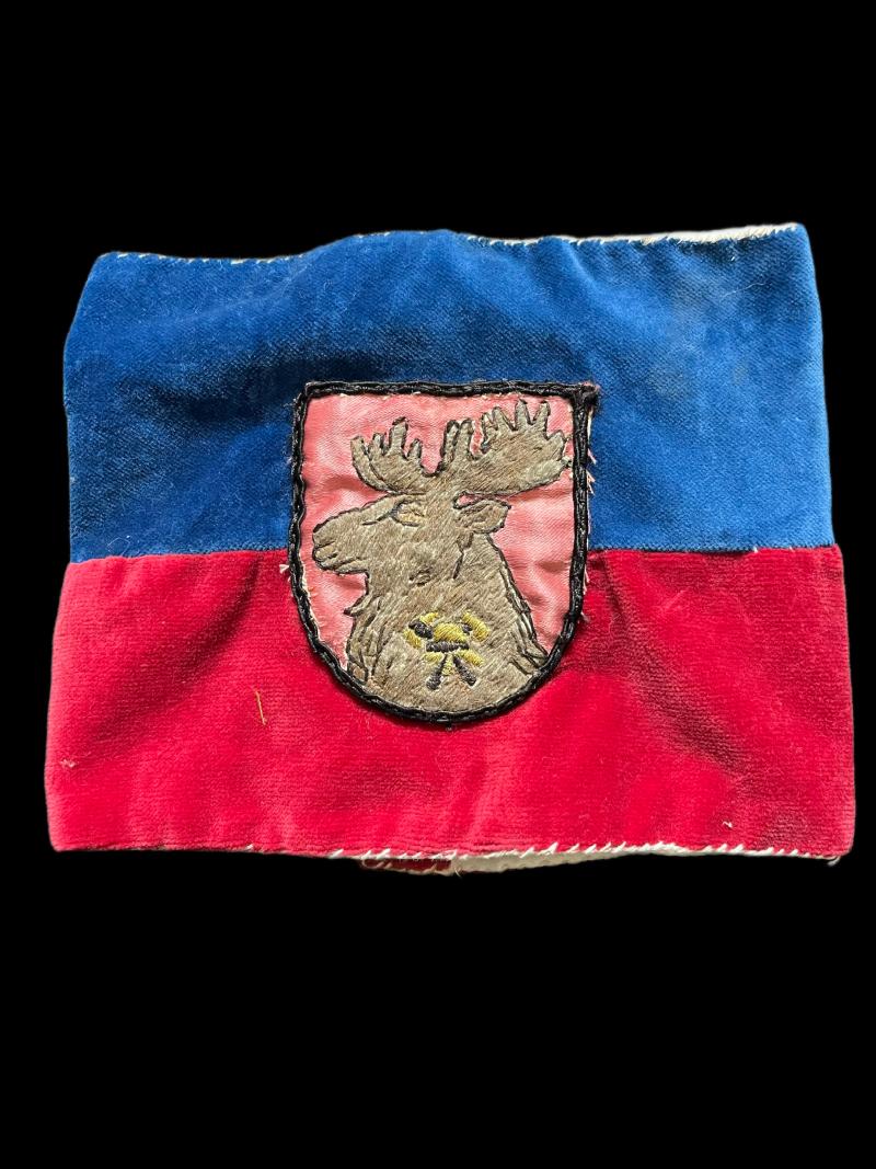 REPRODUCTION LATVIAN JELGAVA VOLUNTEER FIRE BRIGADE ARMBAND