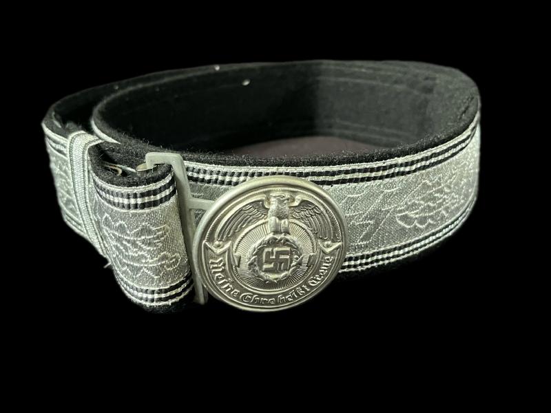 REPRODUCTION WW2 GERMAN SS OFFICERS BROCADE BELT