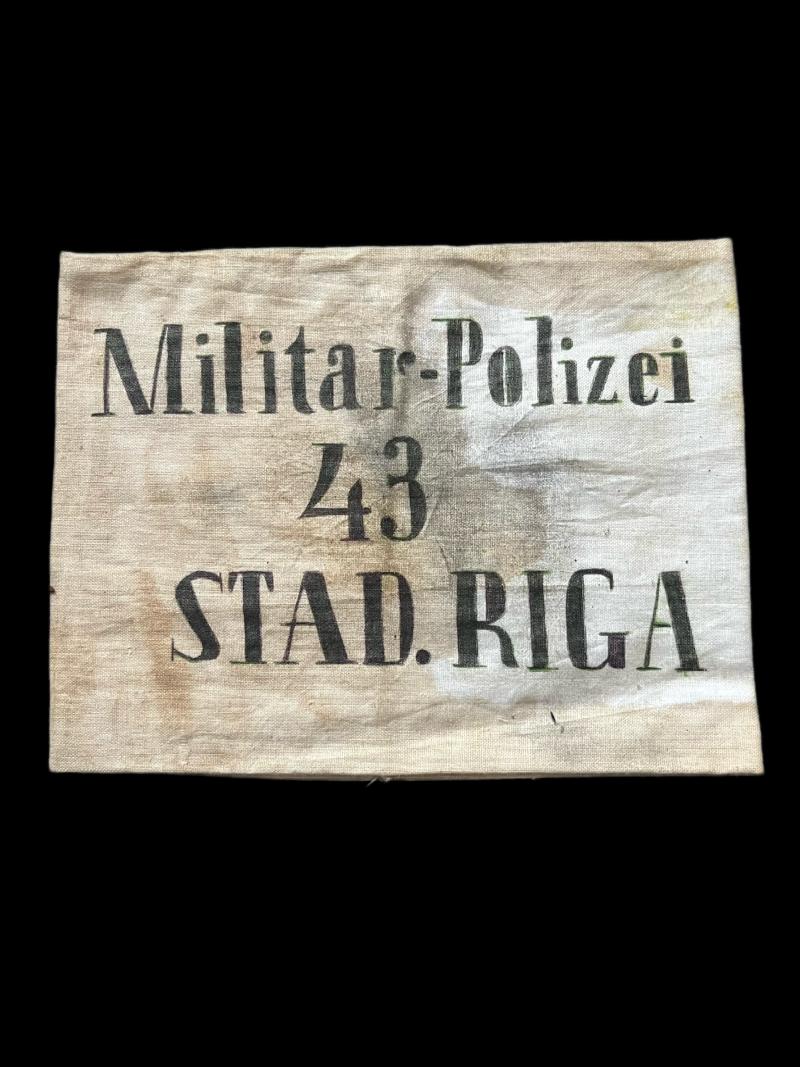 REPRODUCTION MILITAR-POLIZEI 43 STAD.RIGA ARMBAND