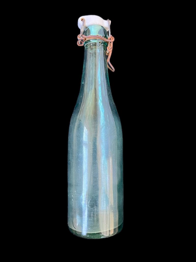 WW2 GERMAN BEER BOTTLE WITH LID