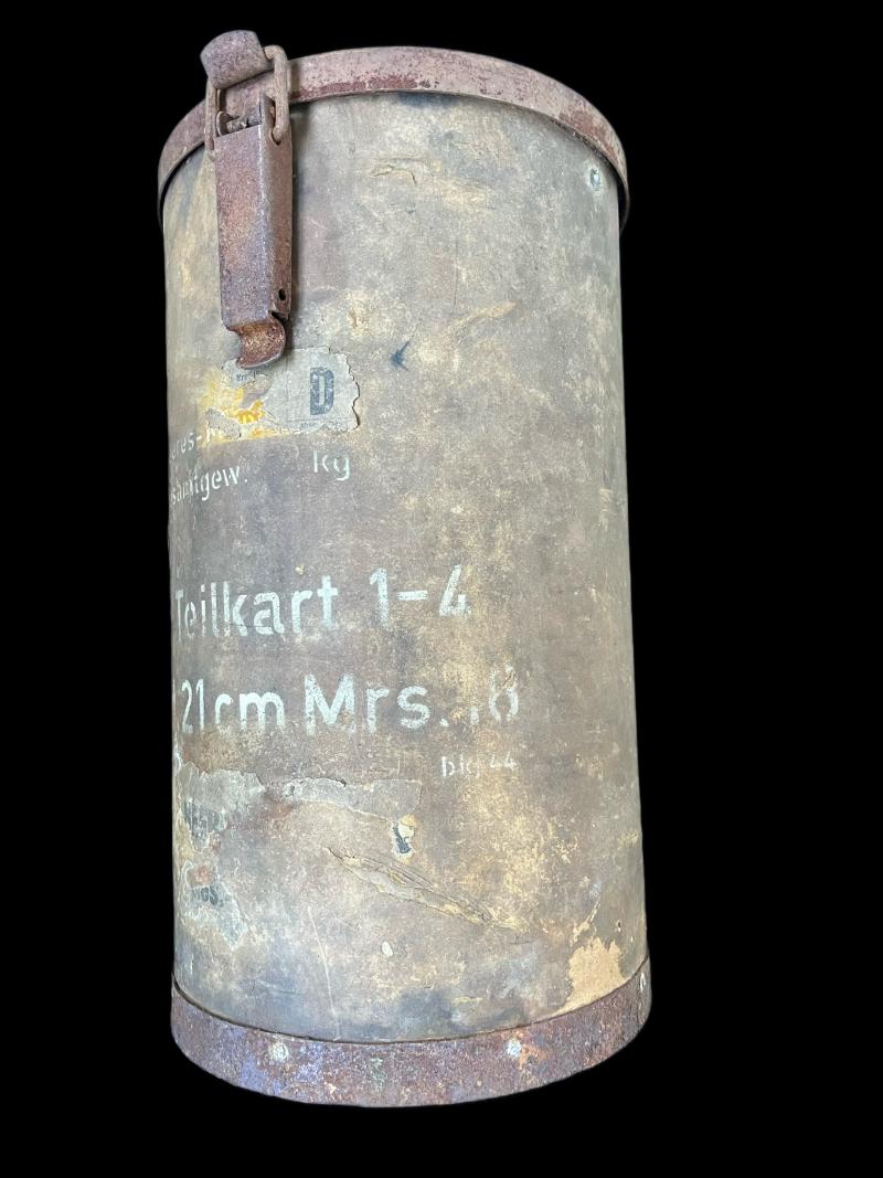 WW2 GERMAN 21CM MRS.18 HOWITZER SHELL CONTAINER