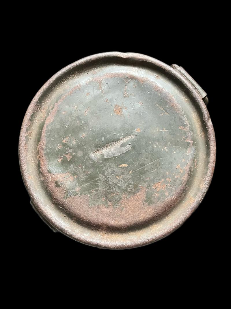 WW2 GERMAN M38 GAS MASK AND TIN