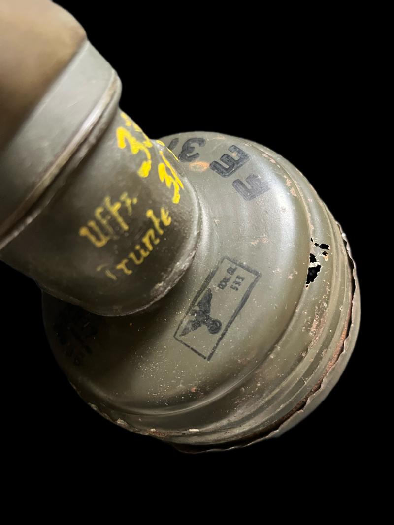 WW2 GERMAN GAS MASK IN A DRAEGER GAS MASK TIN