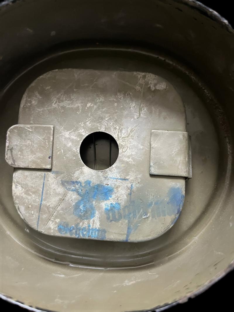 WW2 GERMAN GAS MASK IN A DRAEGER GAS MASK TIN