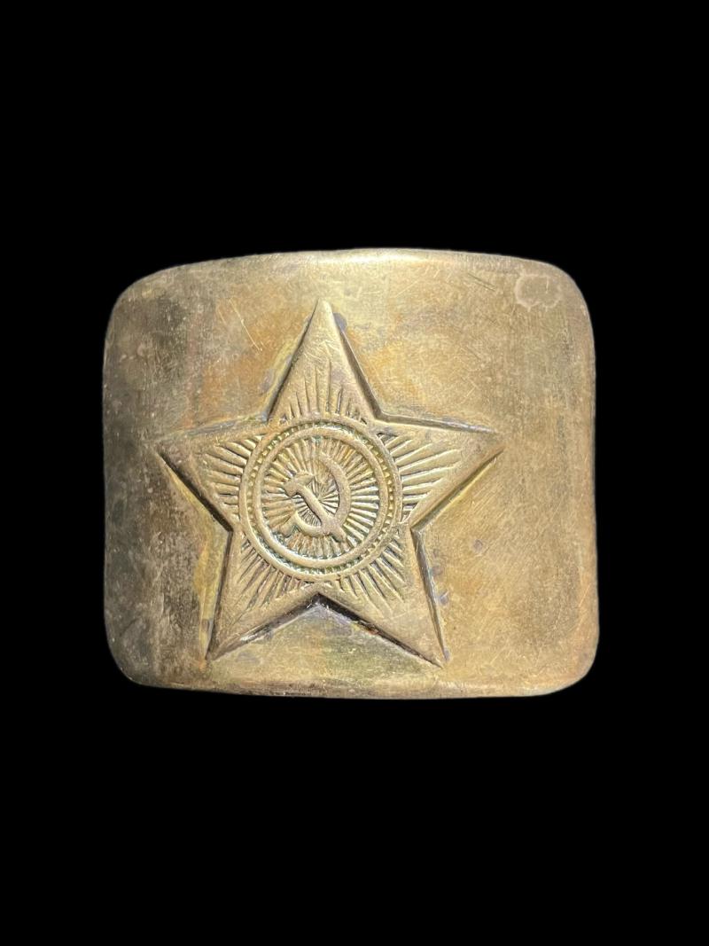 SOVIET BRASS BELT BUCKLE