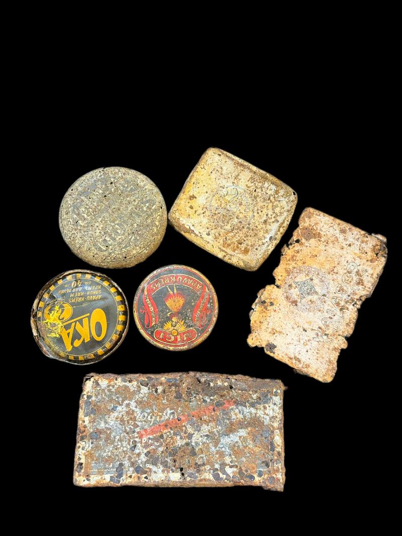 ASSORTED LOT OF RELIC WW2 GERMAN TINS