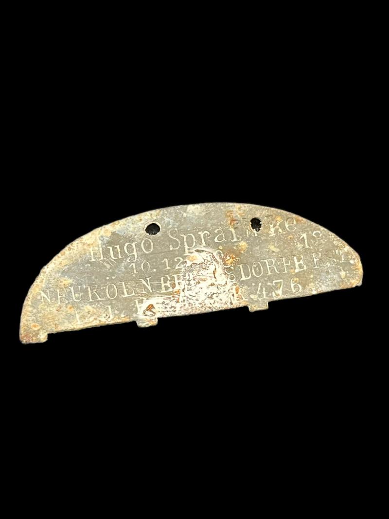 WW2 GERMAN DOG TAG (HALF)