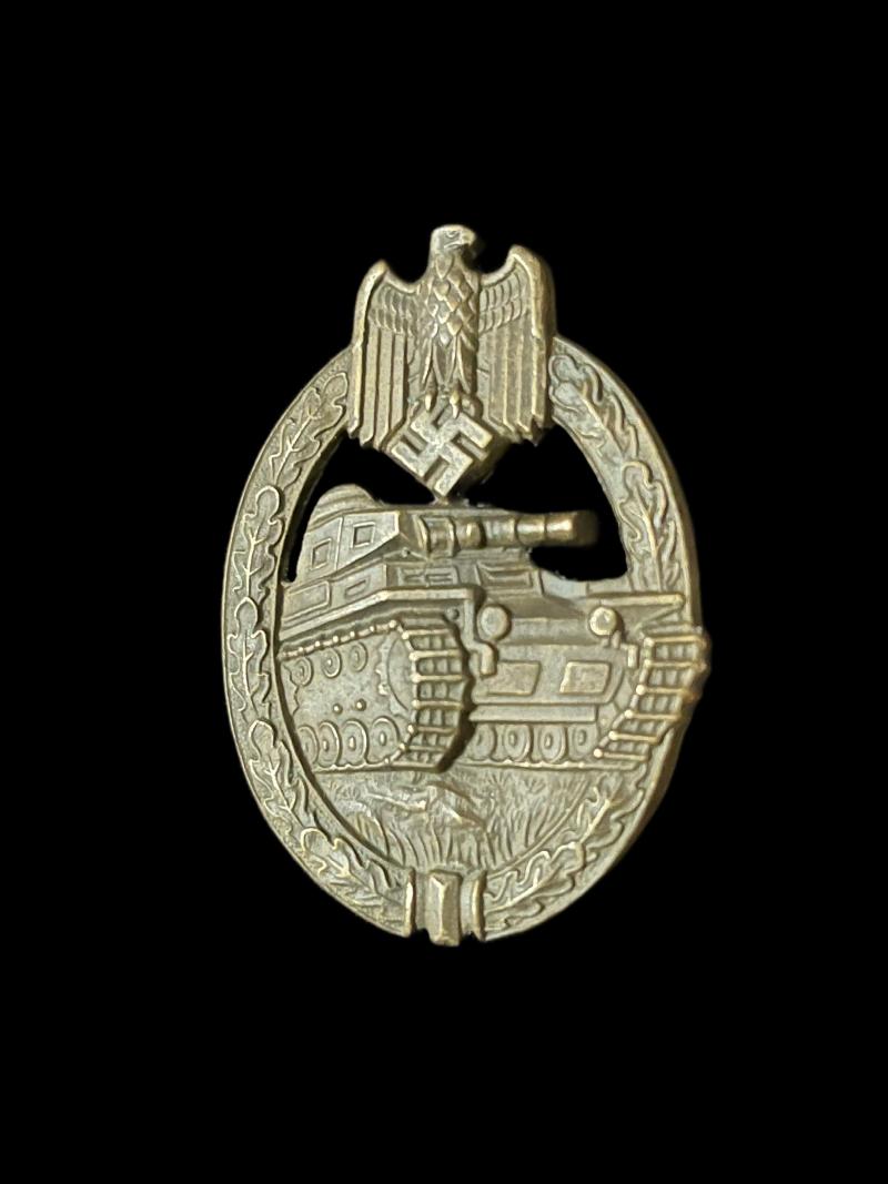 WW2 GERMAN PANZER ASSAULT BADGE IN BRONZE