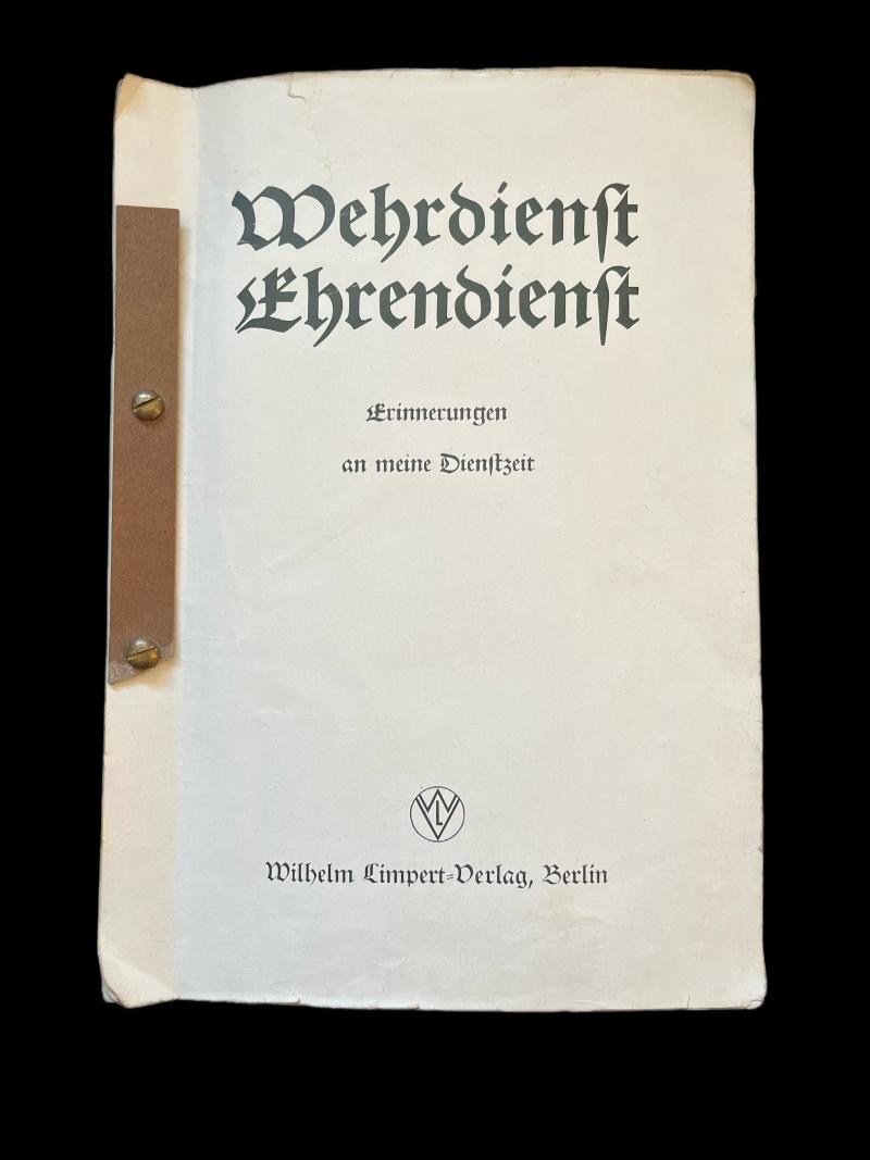 WW2 GERMAN LUFTWAFFE MILITARY SERVICE MEMORY BOOK/PHOTO ALBUM