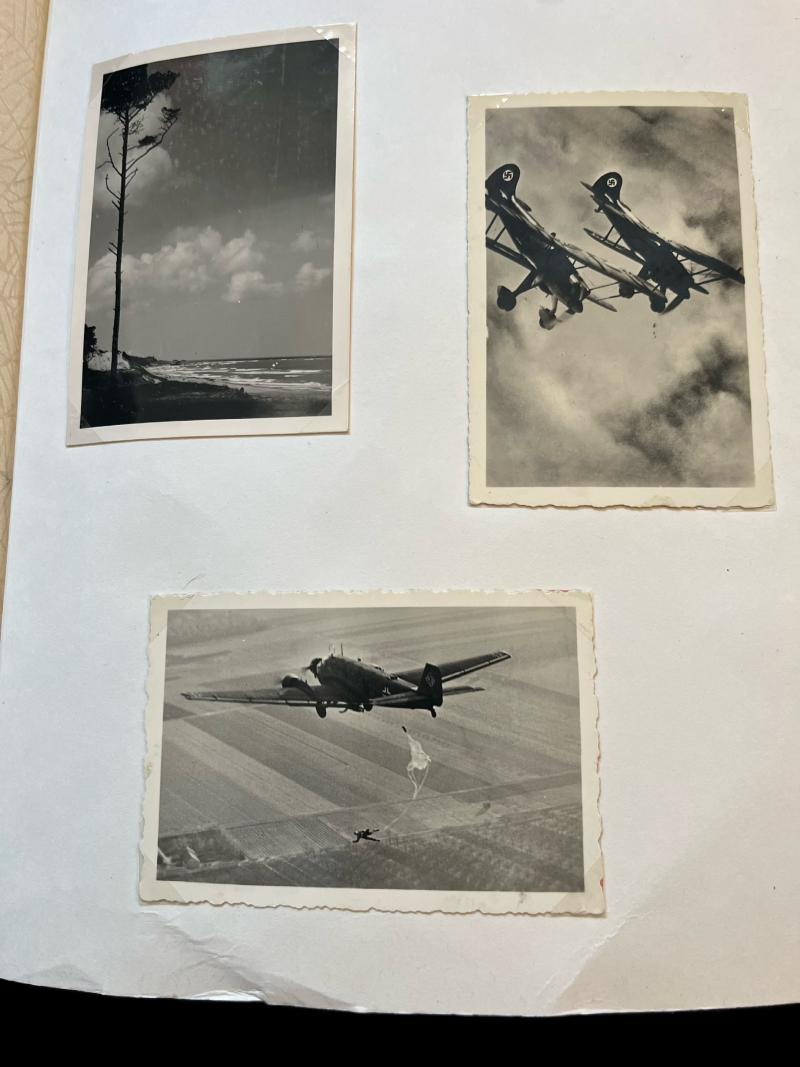 WW2 GERMAN LUFTWAFFE MILITARY SERVICE MEMORY BOOK/PHOTO ALBUM