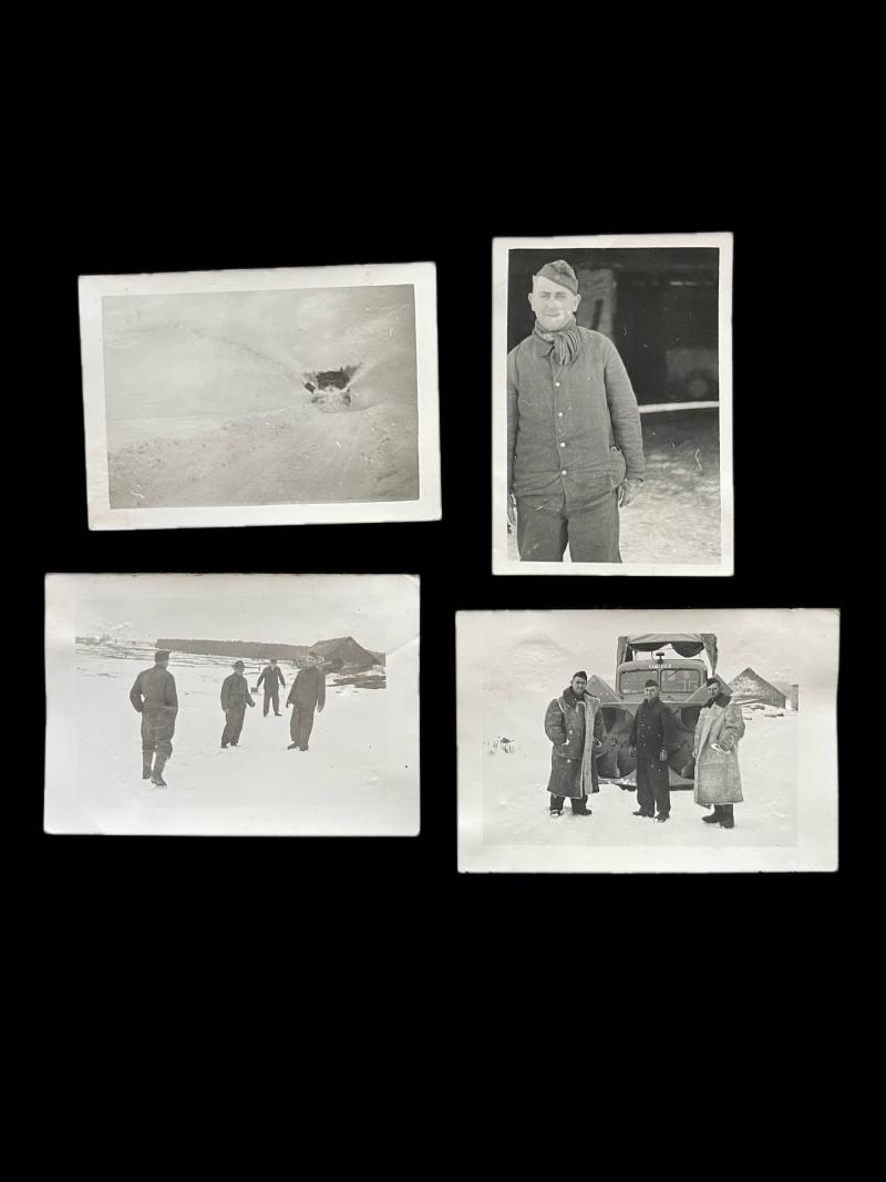 4 X WW2 GERMAN WINTER PICTURES