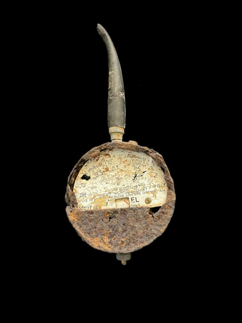 RELIC WW2 GERMAN LUFTWAFFE JU88 VOLTAGE METER