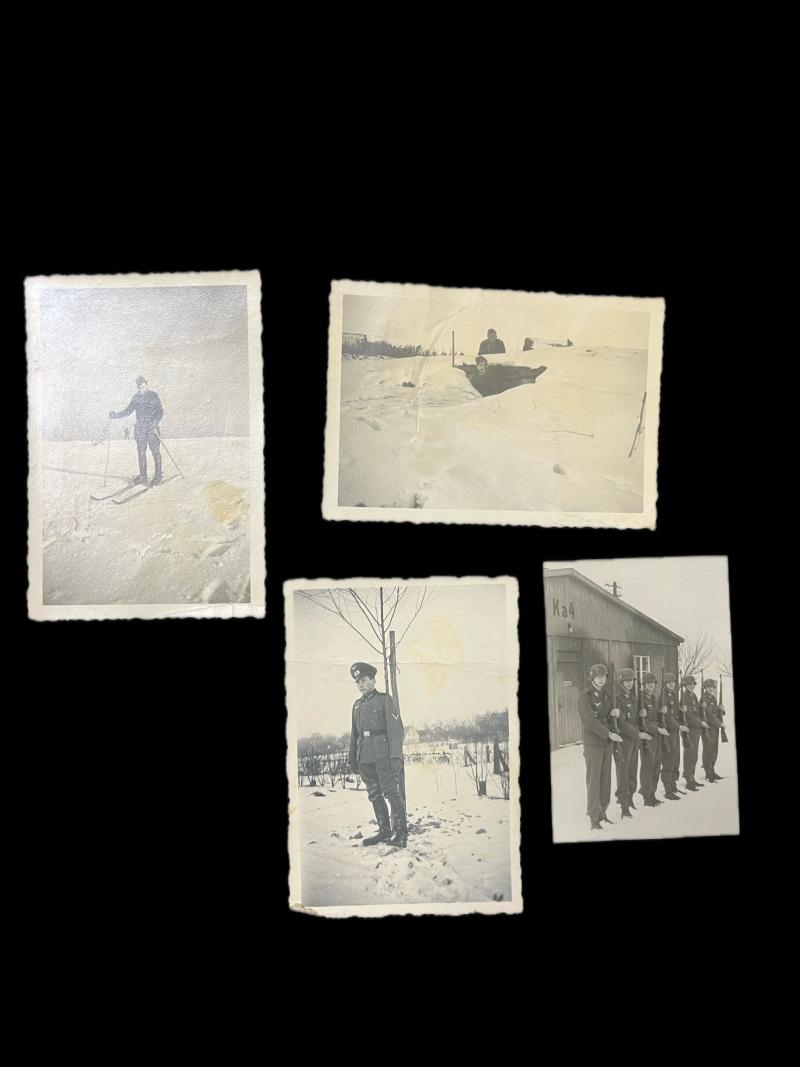 4 X WW2 GERMAN WINTER PICTURES
