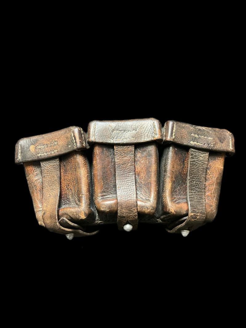 WW2 GERMAN LUFTWAFFE BROWN K98 AMMO POUCH