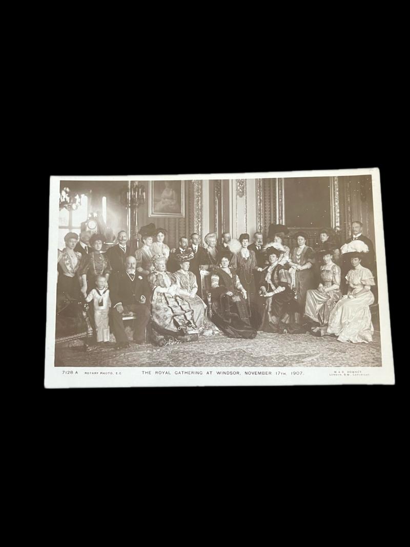 ROYAL GATHERING AT WINDSOR 1907 POSTCARD