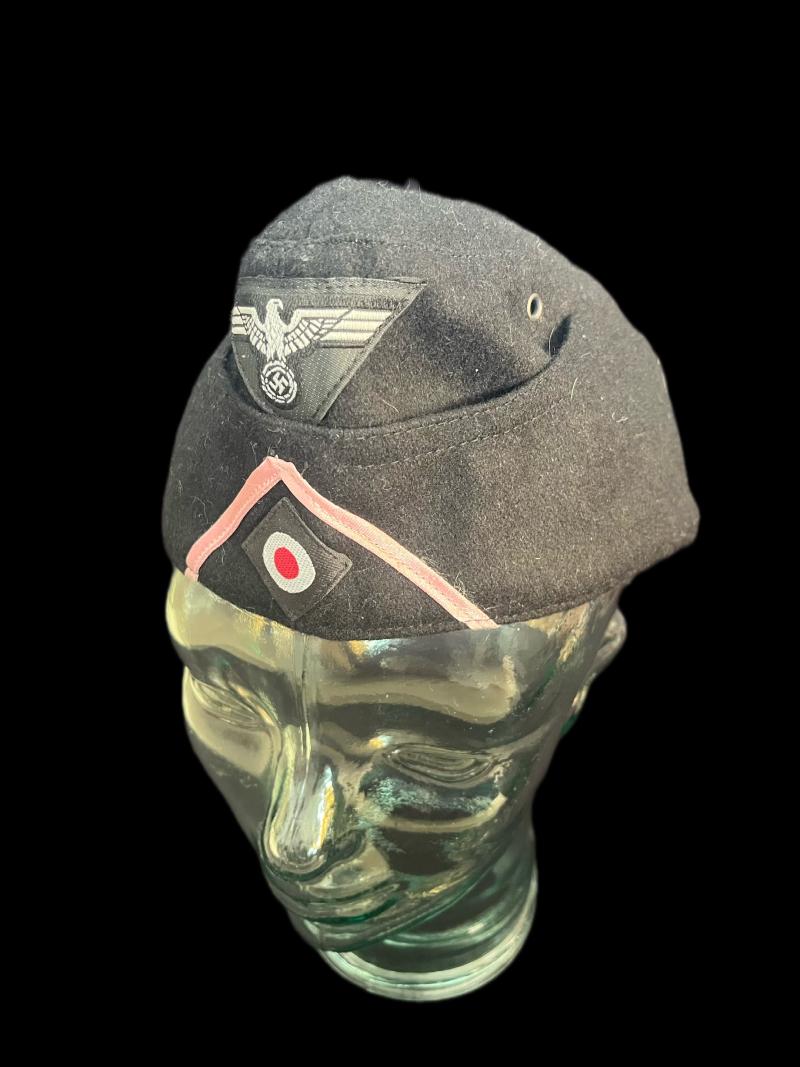 REPRODUCTION WW2 GERMAN PANZER SIDE CAP